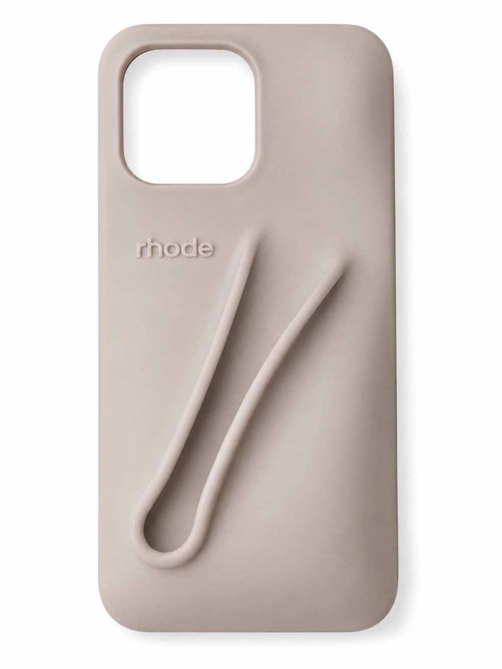 RHODE Silicone iPhone Case in Light Gray